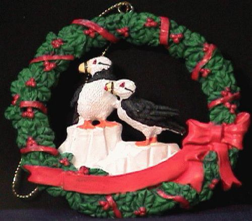 Puffin X-Mas Orn. Wreath-SOUV.